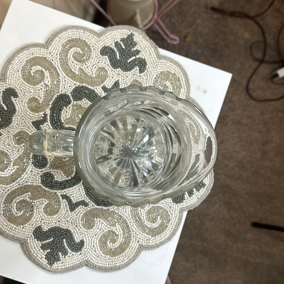 Vintage crystal cut glass pitcherprisim - Picture 6 of 7